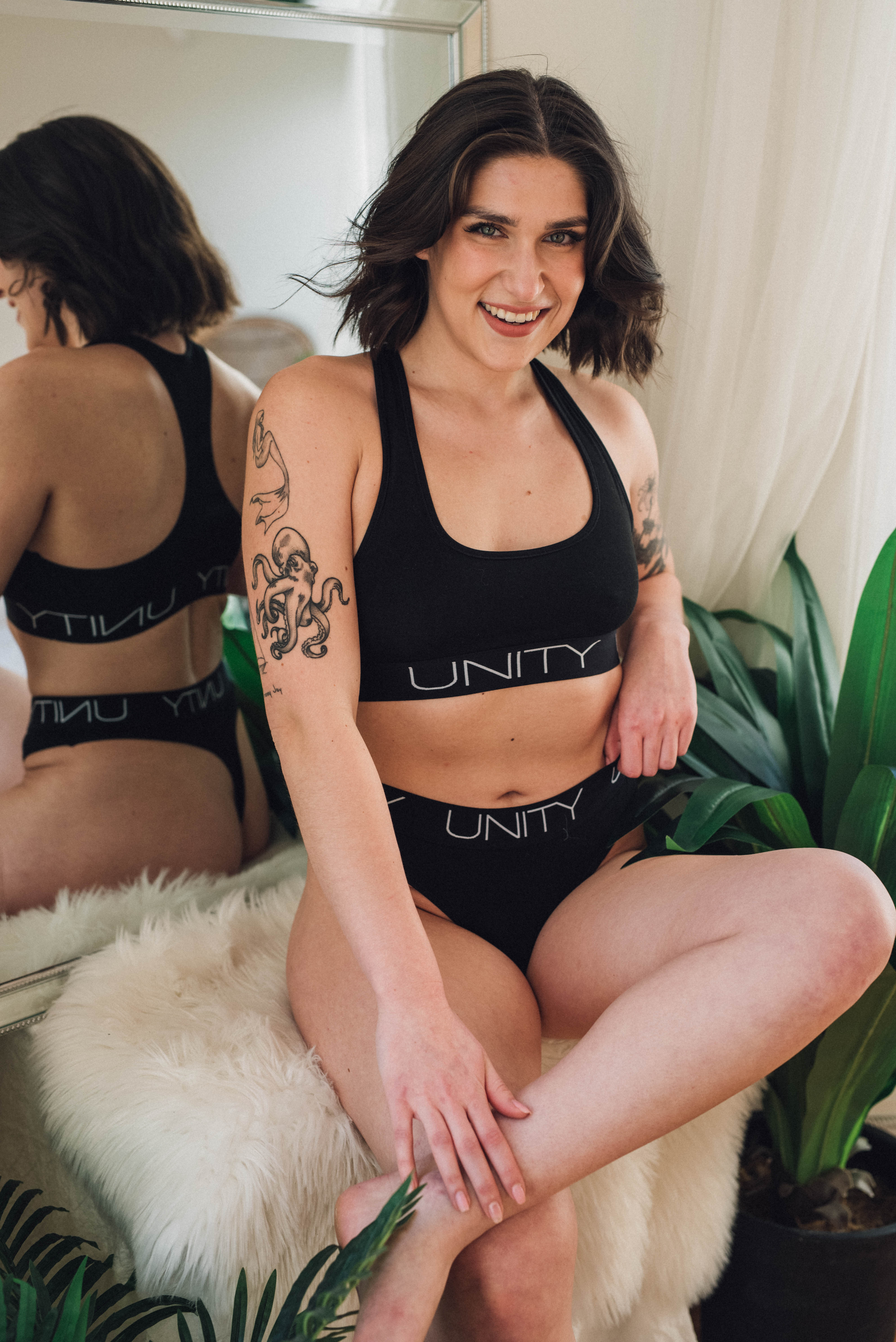 Women's Classic Bamboo U-Bralette - Deep Black